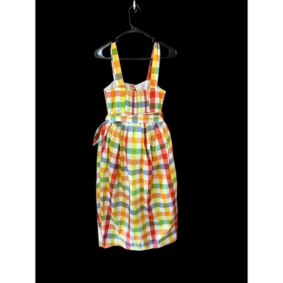 CHRISTOPHER John Rogers for Target Plaid Wide Strap Tie Waist Dress size 0 - Picture 10 of 11